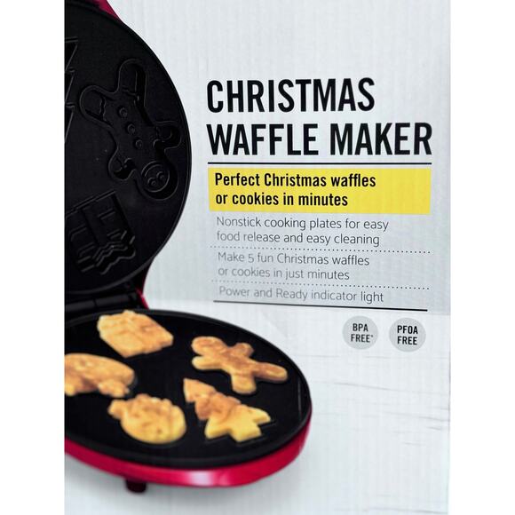 Bella Christmas Waffle Maker NEW - Picture 2 of 7
